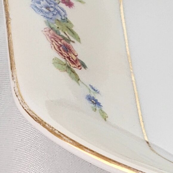 Edelstein Bavaria Porcelain Serving Platter 15" floral flower basket VTG MCM - Picture 10 of 12